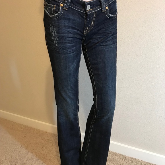 COPY - MEK JEANS OAXACA BOOT CUT SZ 24. SUPER CUTE! - Picture 3 of 5